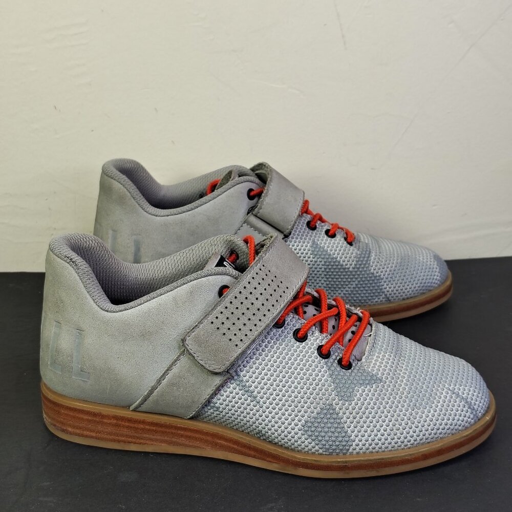 NOBULL Lifter‎ Shoes Womens Size 6.5 Gray Wood Stacked Weightlifting Training